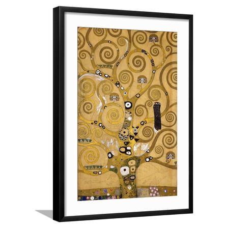 Art.com Tree of Life Giclee Print by Gustav Klimt, Black Frame Wall Art, 21" x 29"