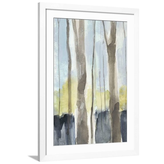 Art.com Treeline Diptych I Art Print, White Frame Wall Art, 32" x 44"