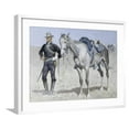 thumbnail image 1 of Art.com Trooper of the Plains Giclee Print by Frederic Sackrider Remington, White Frame Wall Art, 29" x 23", 1 of 4