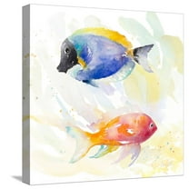 Art.com Tropical Fish Square I Stretched Canvas Print Wall Art by Lanie Loreth, 16" x 16"