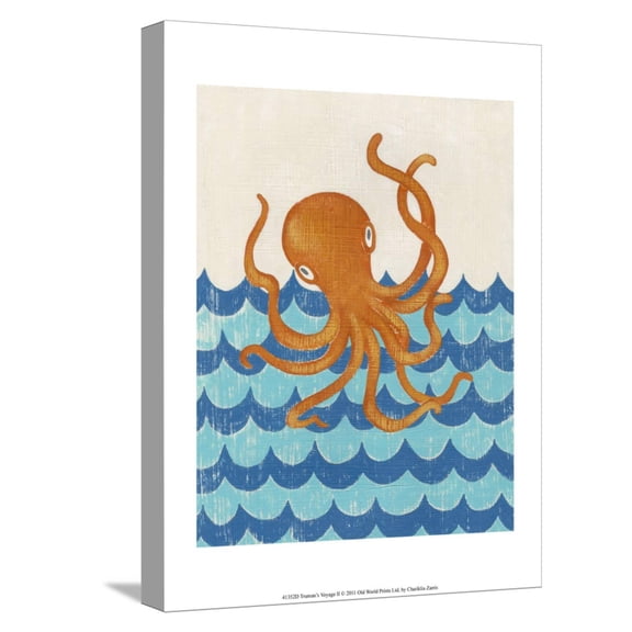 Art.com Truman's Voyage II Stretched Canvas Print Wall Art by Chariklia Zarris, 12" x 16"