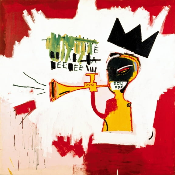 Art.com Trumpet, 1984 Giclee Print by Jean-Michel Basquiat, 16" x 16"