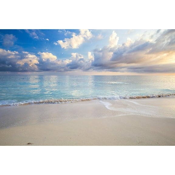 Art.com Turquoise Caribbean Waters On A White Sand Beach At Sunrise Image Taken In Eleuthera, The Bahamas Photographic Print by Erik Kruthoff, 36" x 24"