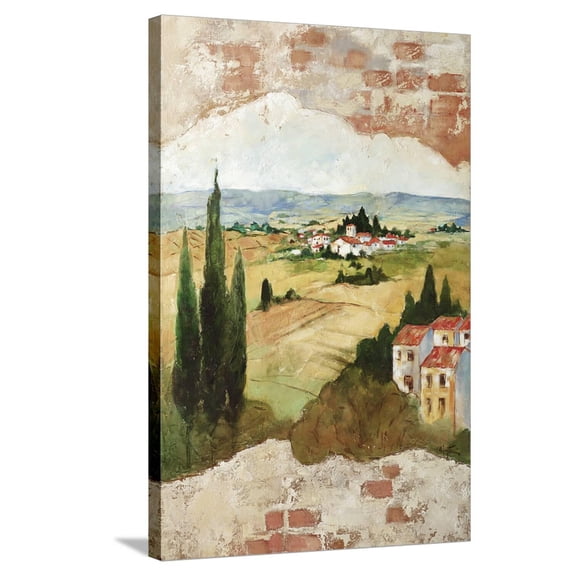Art.com Tuscan Landscape Stretched Canvas Print Wall Art, 24" x 36"