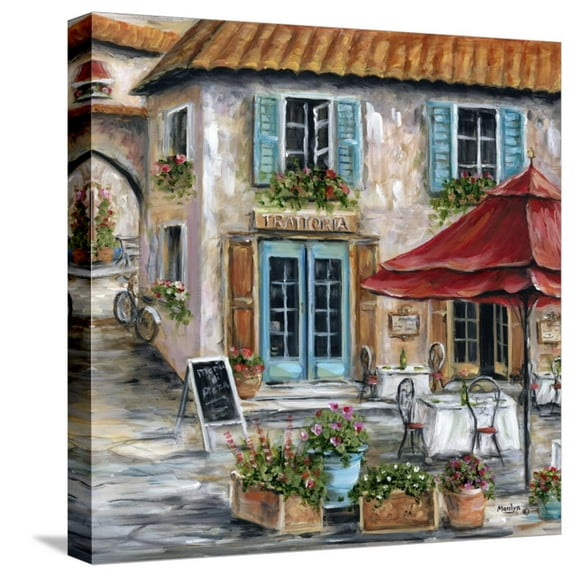 Art.com Tuscan Trattoria Stretched Canvas Print Wall Art by Marilyn Dunlap, 16" x 16"