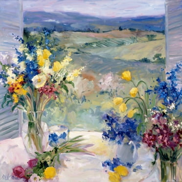 Art.com Tuscany Floral Art Print by Allayn Stevens, 24" x 24"