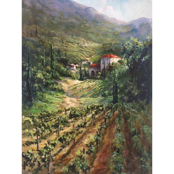 Art.com Tuscany Vineyard Art Print by Art Fronckowiak, 18" x 24"