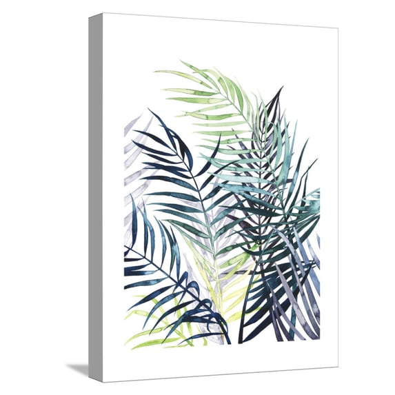 Art.com Twilight Palms I Stretched Canvas Print Wall Art by Grace Popp, 12" x 16"