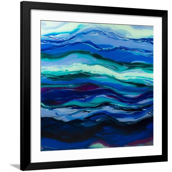 Art.com Twilight Rhythm Art Print by Barbara Bilotta, Black Frame Wall Art, 38" x 38"