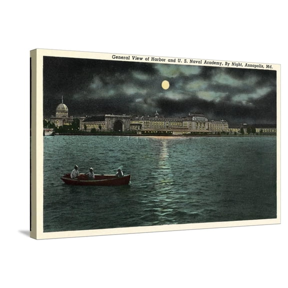 Art.com US Naval Academy, Annapolis Stretched Canvas Print Wall Art, 36" x 24"