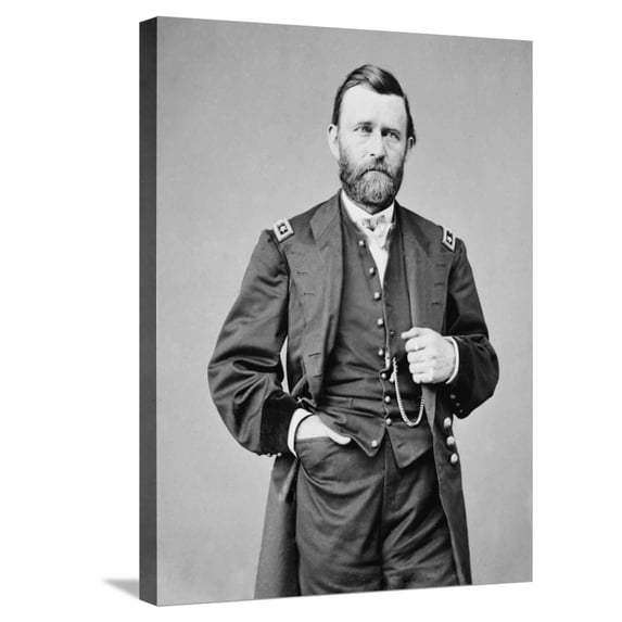 Art.com Ulysses S. Grant Photograph Stretched Canvas Print Wall Art by Lantern Press, 18" x 24"