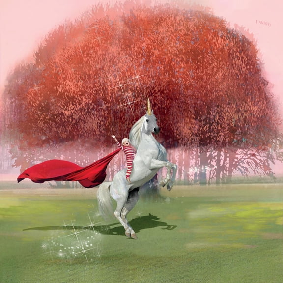Art.com Unicorn Ride Art Print by Nancy Tillman, 24" x 24"