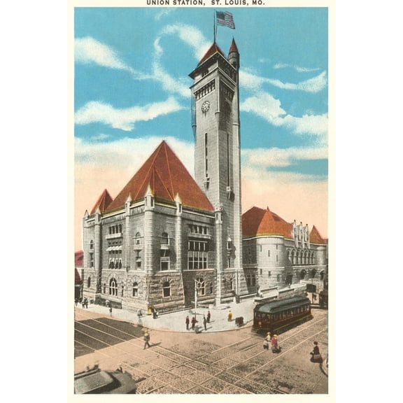 Art.com Union Station, St. Louis, Missouri Art Print, 12" x 18"