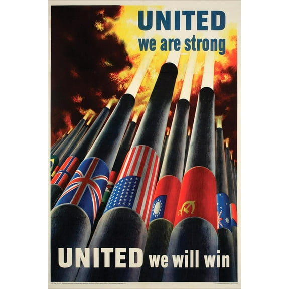 Art.com United We are Strong Poster Art Print, 16" x 24"