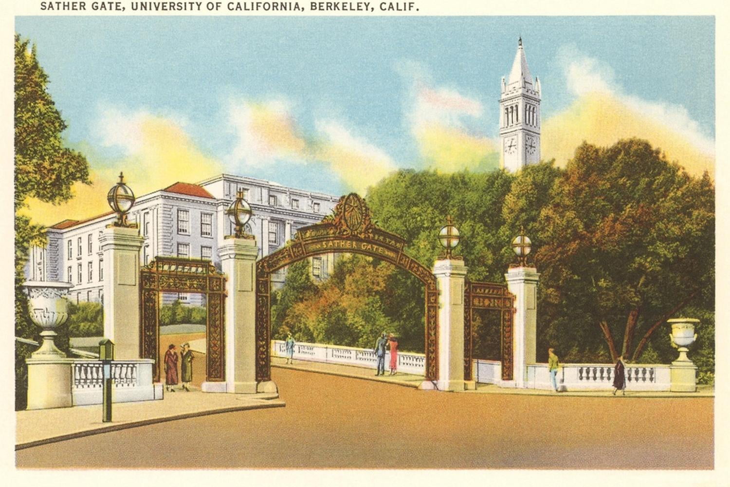 University of California Berkeley Vertical Canvas Print