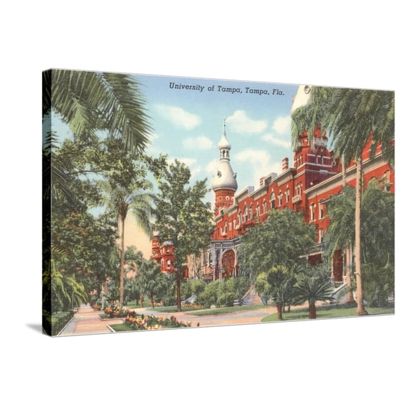 Art.com University of Tampa, Florida Stretched Canvas Print Wall Art, 36" x 24"