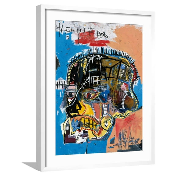 Art.com Untitled, 1981 (Basquiat Skull) Giclee Print by Jean-Michel Basquiat, White Frame Wall Art, 23" x 29"