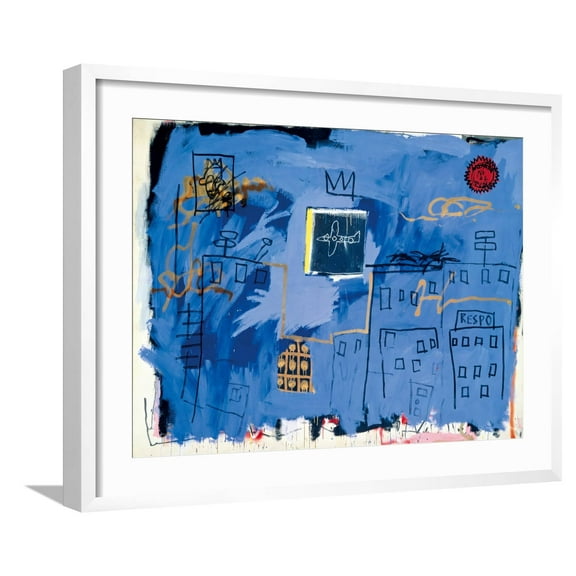 Art.com Untitled, 1981 Giclee Print by Jean-Michel Basquiat, White Frame Wall Art, 29" x 23"