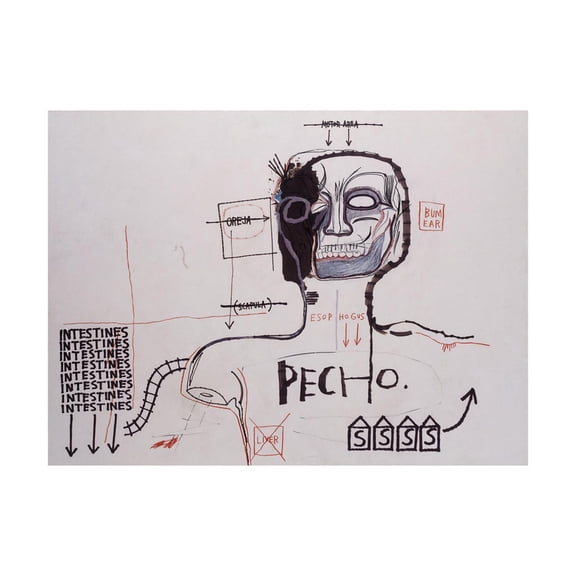 Art.com Untitled Giclee Print by Jean-Michel Basquiat, 24" x 18"