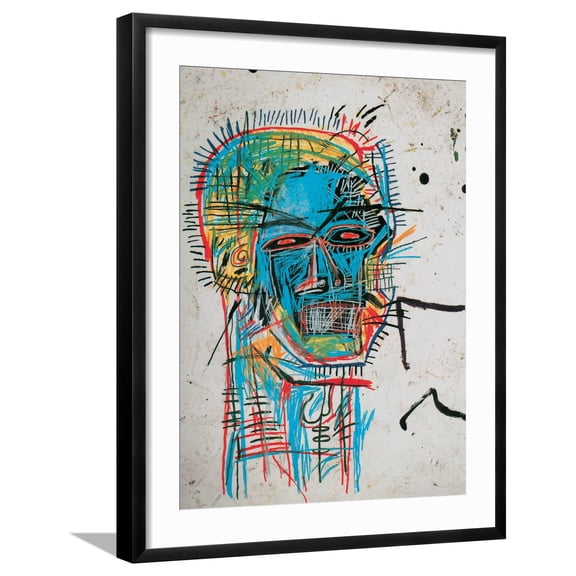 Art.com Untitled Giclee Print by Jean-Michel Basquiat, Black Frame Wall Art, 23" x 29"