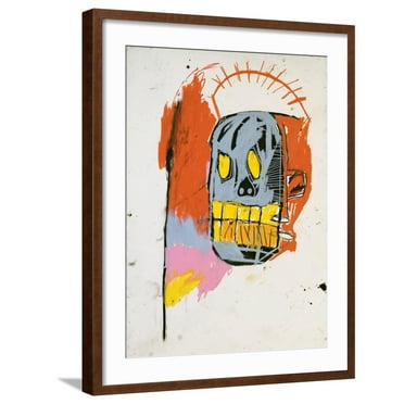 Art.com Untitled Giclee Print by Jean-Michel Basquiat, Brown Frame Wall Art, 23" x 29"