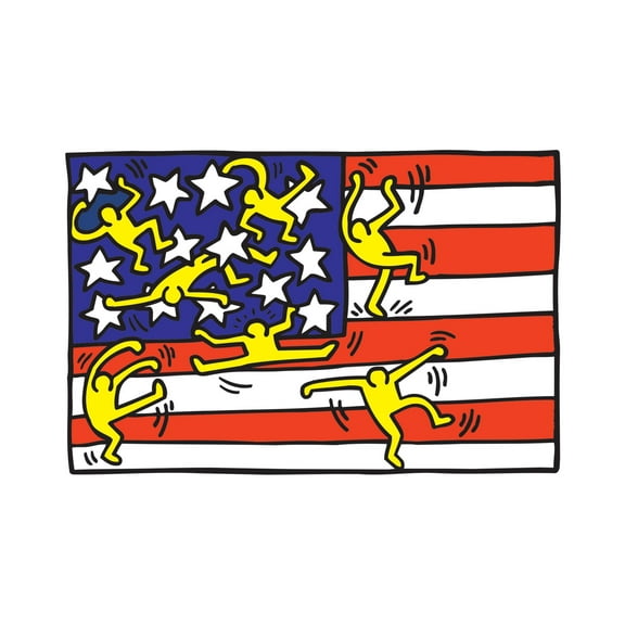 Art.com Untitled Pop Art Giclee Print by Keith Haring, 36" x 24"