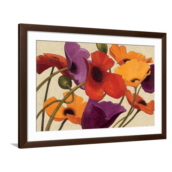 Art.com Up Three Art Print by Shirley Novak, Brown Frame Wall Art, 44" x 32"