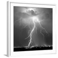 thumbnail image 1 of Art.com Urban Lightning II BW Photo by Douglas Taylor, White Frame Wall Art, 29" x 29", 1 of 5