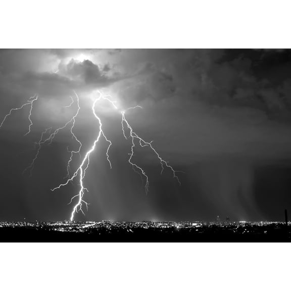 Art.com Urban Storm BW Photo by Douglas Taylor, 18" x 12"