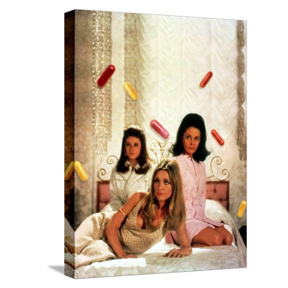 Art.com Valley Of The Dolls, Patty Duke, Sharon Tate, Barbara Parkins, 1967 Stretched Canvas Print Wall Art, 12" x 16"