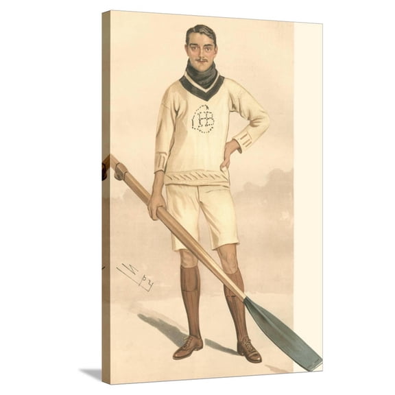 Art.com Vanity Fair Rowing Stretched Canvas Print Wall Art by Spy, 24" x 36"
