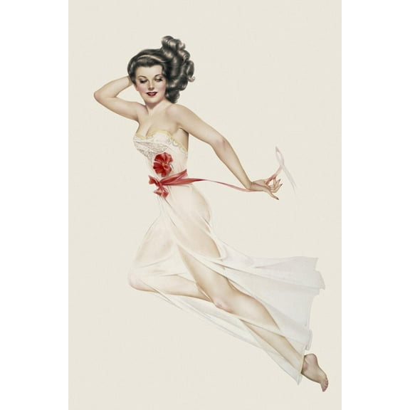 Art.com Varga Girl, February 1943 Art Print by Alberto Vargas, 12" x 18"