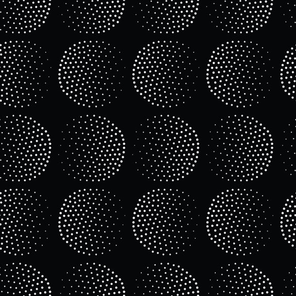 Art.com Vector Geometric Seamless Pattern. Repeating Abstract Circles Gradation in Black and White. Modern Art Print by Softulka, 24" x 24"