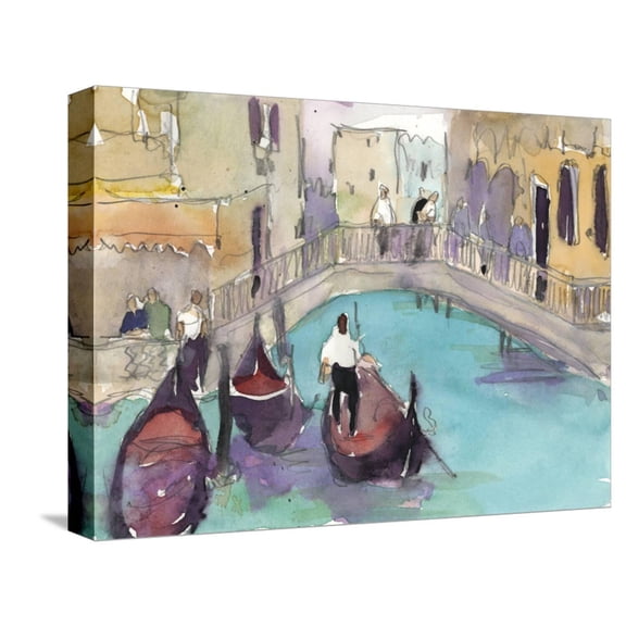Art.com Venice Plein Air V Stretched Canvas Print Wall Art by Samuel Dixon, 16" x 12"