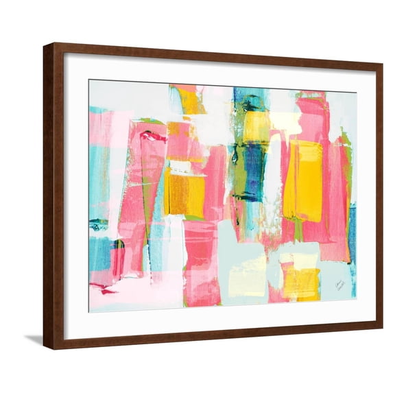 Art.com Vibrant Drift Art Print by Lanie Loreth, Brown Frame Wall Art, 29" x 23"