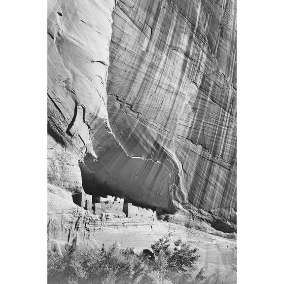 Art.com View From River Valley Canyon De Chelly National Monument Arizona. 1933-1942 Art Print by Ansel Adams, 16" x 24"