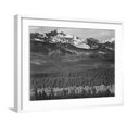 thumbnail image 1 of Art.com View Of Trees And Snow-Capped Mts Long's Peak From Road Rocky Mountain NP Colorado 1933-1942 Art Print by Ansel Adams, White Frame Wall Art, 29" x 23", 1 of 5