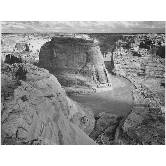 Art.com View Of Valley From Mountain Canyon De Chelly National Monument Arizona. 1933-1942 Art Print by Ansel Adams, 16" x 12"