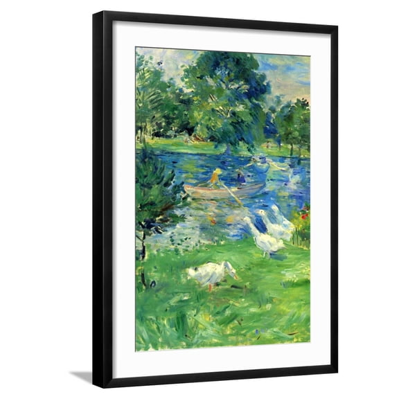 Art.com View in Bologne Art Print by Berthe Morisot, Black Frame Wall Art, 21" x 29"