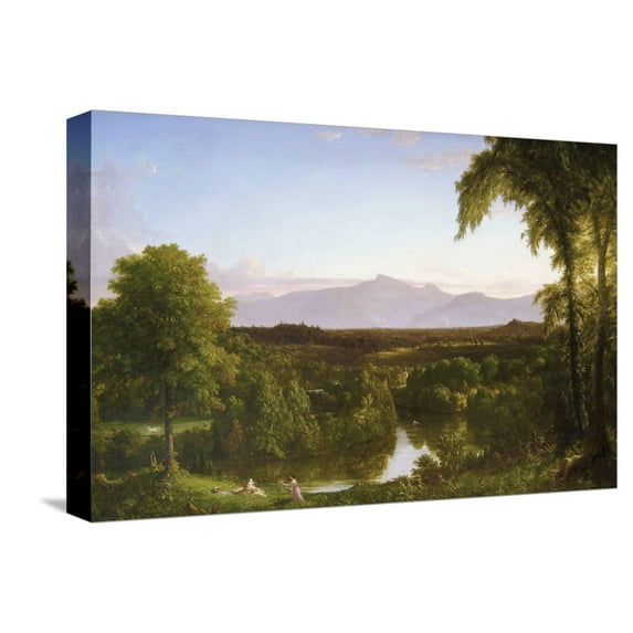 Art.com View on the Catskill - Early Autumn Stretched Canvas Print Wall Art by Thomas Cole, 18" x 12"