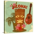 thumbnail image 1 of Art.com Vintage Hawaiian Postcard Stretched Canvas Print Wall Art by elfivetrov, 30" x 30", 1 of 4