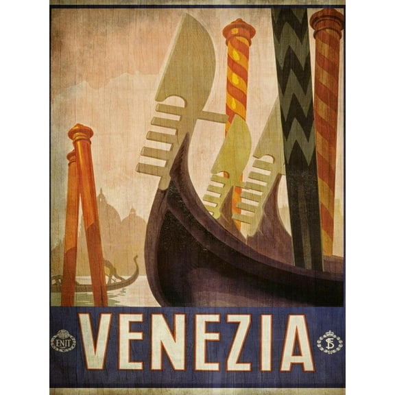 Art.com Vintage Travel Poster 2 Art Print by Kimberly Allen, 12" x 16"