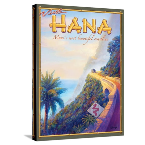 Art.com Visit Hana Stretched Canvas Print Wall Art by Kerne Erickson, 18" x 24"