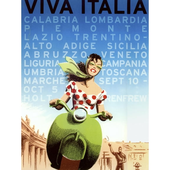 Art.com Viva Italia Giclee Print by Vintage Apple Collection, 24" x 32"