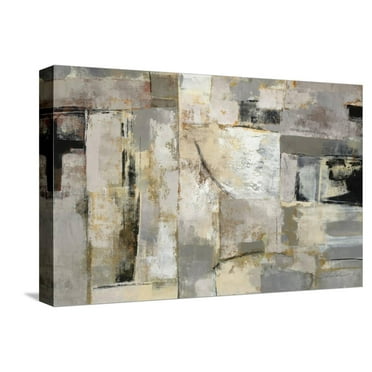 Art.com Walking Down the Street Neutral Crop Stretched Canvas Print Wall Art by Silvia Vassileva, 18" x 12"