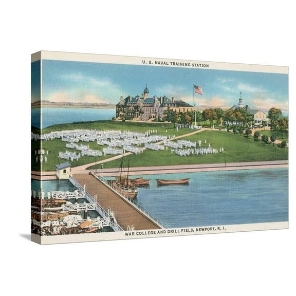 Art.com War College, Newport, Rhode Island Stretched Canvas Print Wall Art, 24" x 16"
