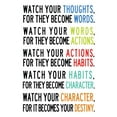 thumbnail image 1 of Art.com Watch Your Thoughts Colorful Art Print, 12" x 16", 1 of 3
