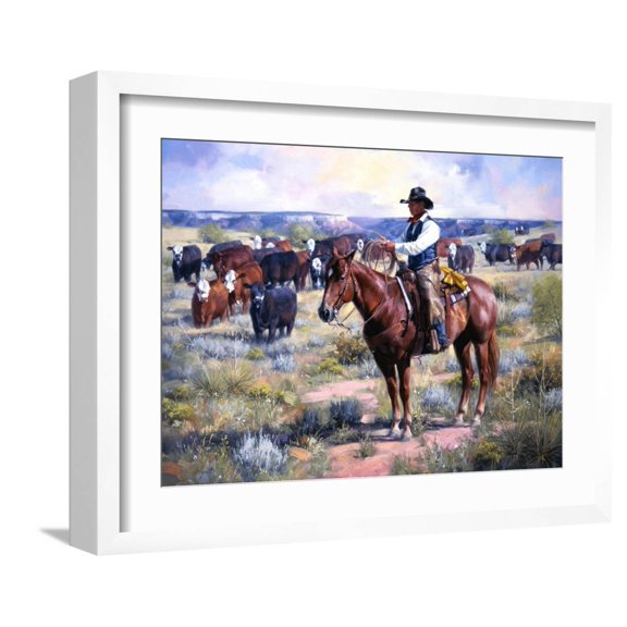 Art.com Watched Art Print by Jack Sorenson, White Frame Wall Art, 21" x 17"