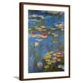 thumbnail image 1 of Art.com Water Lilies No. 3 Art Print by Claude Monet, Brown Frame Wall Art, 21" x 29", 1 of 5
