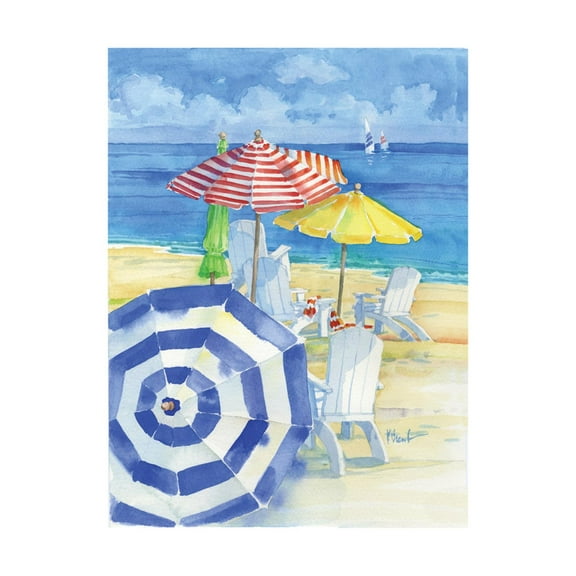 Art.com Watercolor Beach Vertical Art Print by Paul Brent, 18" x 24"